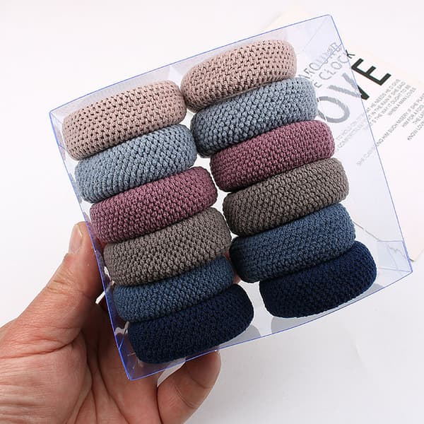 Sömlösa Hårband Kinks Stretchy Ponytail Hållare Pack om 12