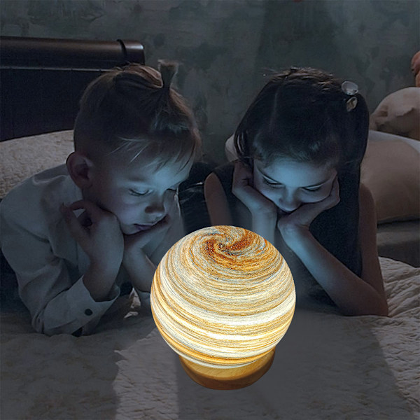 Planet lampe Solnedgang bordlampe Atmosfære Regnbue lampe Vandrende planet natlampe Sengelampe