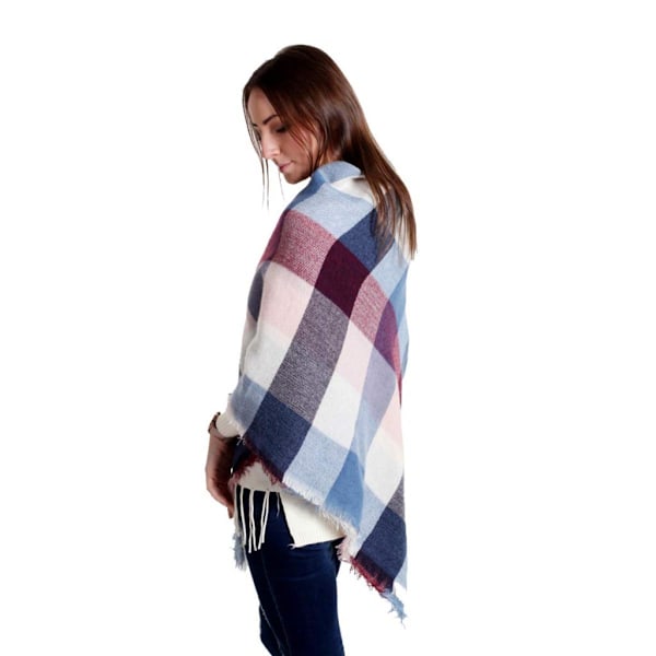 Dame Skjerf Varmt Mykt Strikket Skjerf Rutete Vinterskjerf Høstskjerf Ullskjerf Dame Teppe Skjerf Halsklede Skjerf Poncho Cape