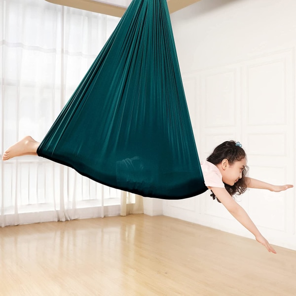Kinder Schwingen Hengekøye, Innendørs Huske Elastisk Cuddle Hammock Sensory Swing Ideell for, Asperger og sensorisk integrasjon samt