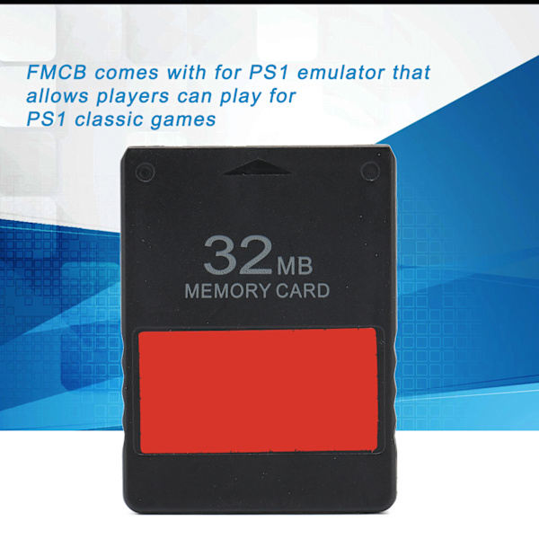 PS2 32MB Pelimuistikortti Nopea FMCB V1.966 Muistikortti Tuki PS1- ja PS2-peleille