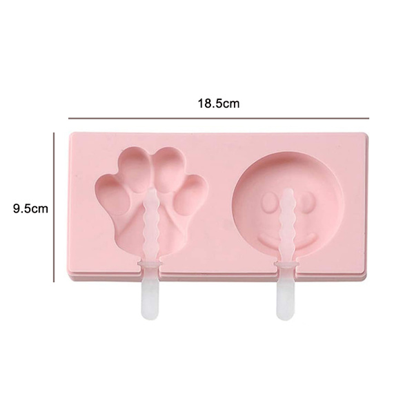 Isform, Isformar Popsicle Form Set, med lock, lätt att ta bort, silikon, DIY, med 12 st plastpinnar