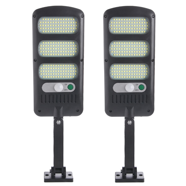 Udendørs solcellelampe, 2 pakker 213 LED udendørs sikkerhedslys med 180° bevægelsessensor justerbar vandtæt solcellelampe til udendørs væg, have, vej,