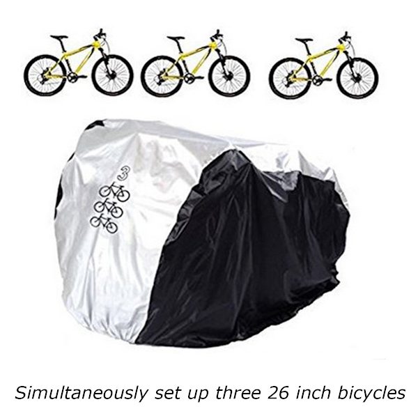 Cykelskydd för 3 cyklar, cykelskydd, regnskydd, vattentätt cykelskydd, alla väder damm