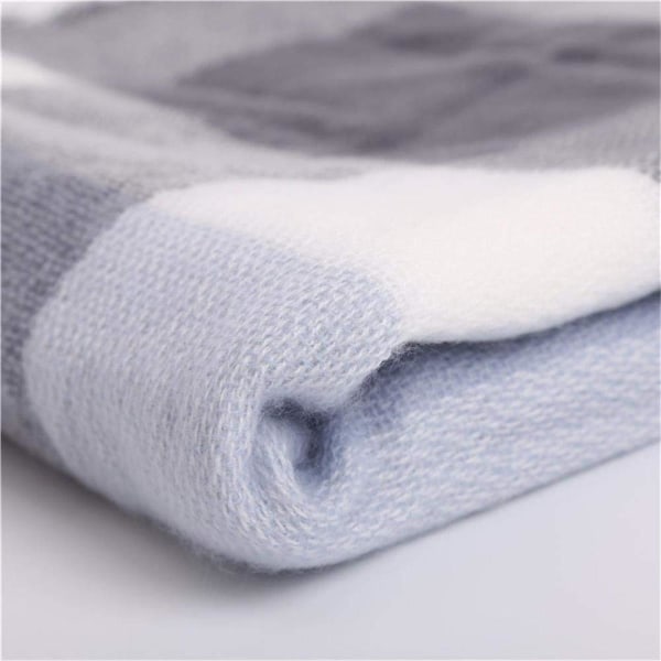 Damhalsduk Varm Mjuk Stickad Halsduk Rutig Vinterhalsduk Hösthalsduk Ullhalsduk Dam Blanket Halsduk Näsduk Halsduk Poncho Cape