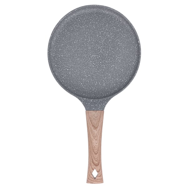 Pande med flad bund, grå aluminiumslegering, non-stick stegepande til køkkenet