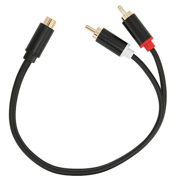 2 stk. RCA hun til 2 RCA han Y-kabel subwoofer forgyldt dobbelt RCA han adapter til CD-afspillere forstærkere TV