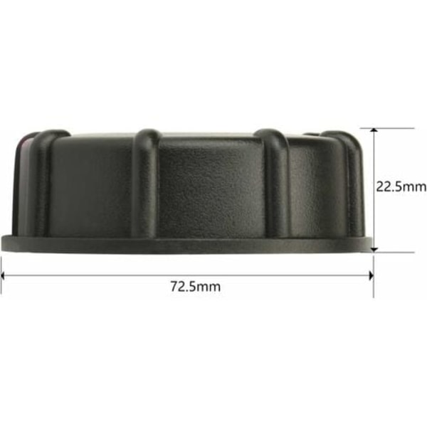 IBC adapter Prop s60x6 til 1000 liters tank, 1/2 tomme UNE6TKVB54