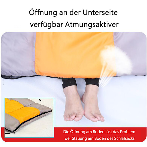 Sovsäck utomhus mumie sovsäck: Lätt vattenavvisande sovsäck för resor festival camping inomhus liten packstorlek &