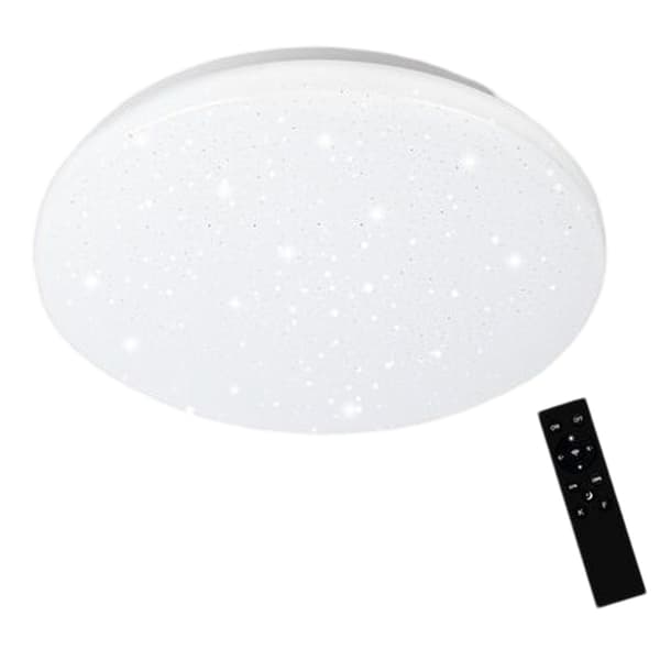 Plafonnier Led 24w Ultraslim Télécommande Éclairage Ciel Étoilé Variable