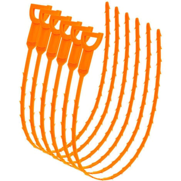Avløpsåpner 7 stk - Oransje