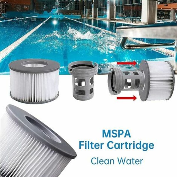 4 stk - Mspa oppblåsbar badekar varm kilde basseng filterelement
