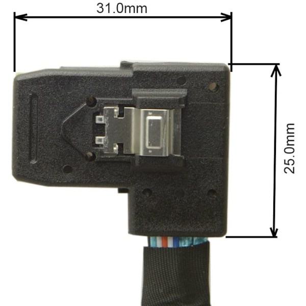 Kabel Intern Mini SAS til Mini SAS Ledning, SFF-8087 til Venstre/Højre Vinkel SFF-8087 Ledning, Kompatibel med RAID eller PCI Controller, 0.8m