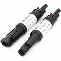 MC-4 Konnektor med Diode 10A/15A/20A DC 1000V MC-4 Han/Hun Diode Parallel Solpanel Konnektor Solcelle PV Strøm Solcelle PV Kabel Adapter (10A),