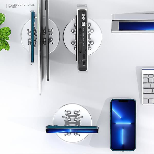 Justerbart Vertikalt Laptopställ för Skrivbord