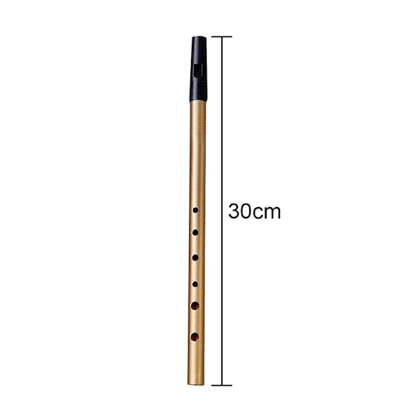 Irsk Tin Whistle i C/D-tone, Irlands Klassiske Keltiske Folkeinstrument i Messing | Nem at lære, til Begyndere