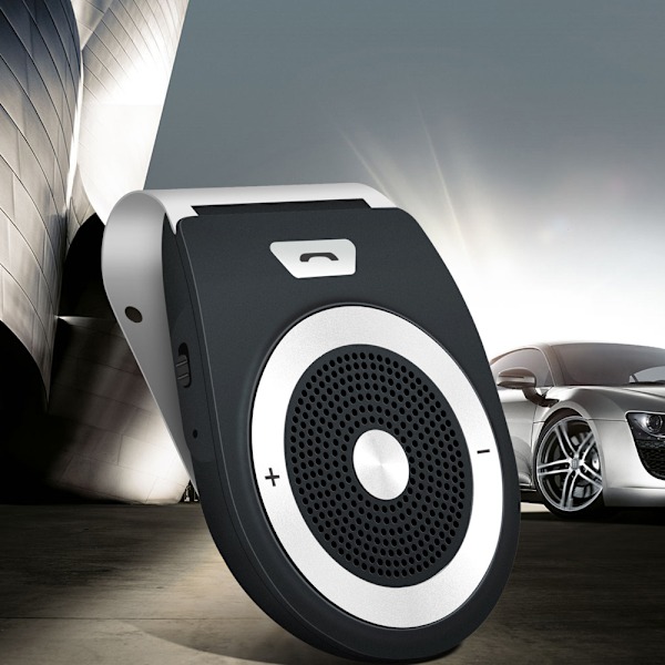 Auto Kfz Bluetooth Håndfri Freesprecheinrichtung Car-Kit til Solskærm Automatisk Slukning og Aktivering Mulig Musik GPS