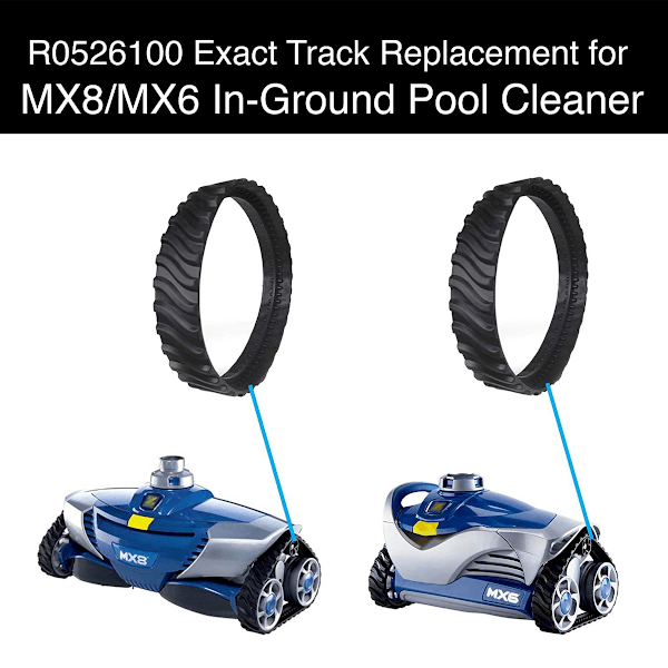 2 spår anpassningsbara för Zodiac MX6 MX8 MX9, Baracuda R0526100 Pool Cleaner Robotdäck