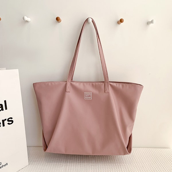 Modetaske til pendling, tote taske, canvas taske, vandtæt nylon taske