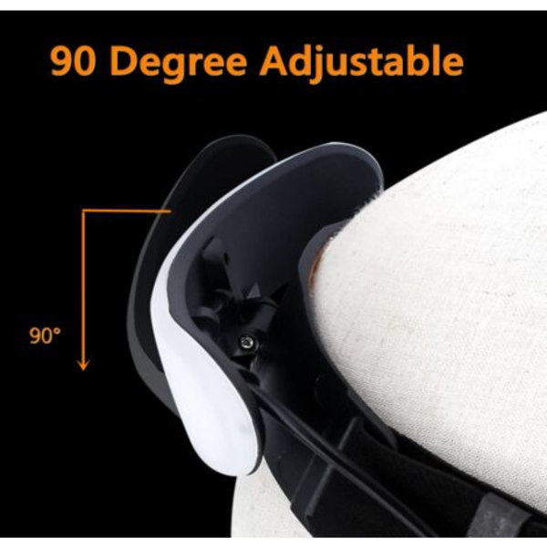 Otsalamppu, 6000 lumenia Superkirkas 230° leveä COB-valo, 3 valaistustilaa, handsfree-taskulamppu säädettävä kevyt vedenpitävä (musta)， UNOIU