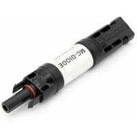 MC-4-kontakt med diod 10A/15A/20A DC 1000V MC-4 hane/hona diod parallell solpanelkontakt sol PV-strömsol PV-kabeladapter (10A),