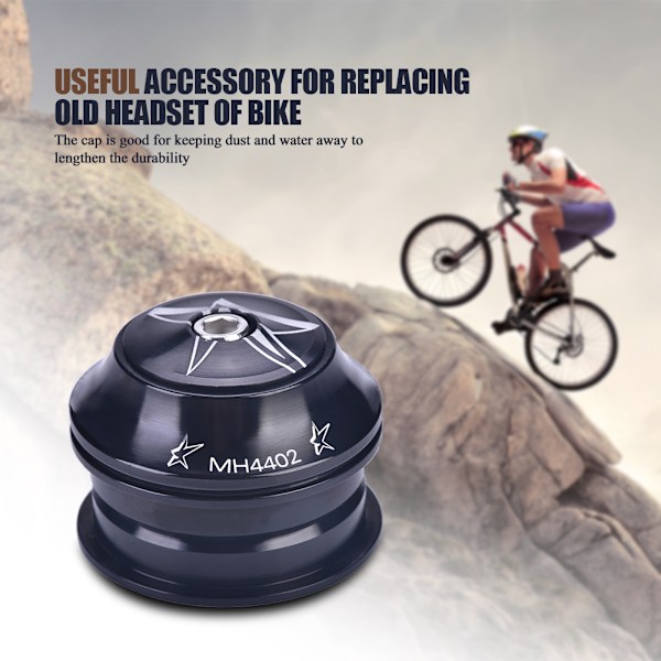 Aluminiumslegering Cykel Forgaffel Frempind Headset Udskiftning Tilbehør Cykel (Sort)