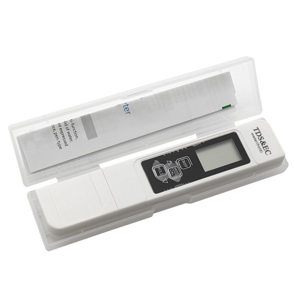 3-i-1 vandkvalitetstester, vandtemperatur- og renhedstester med digitalt LCD-display, PPM