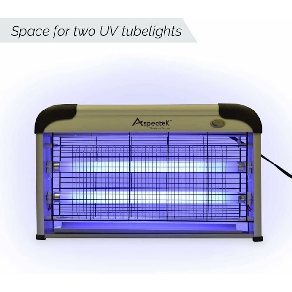 UV-lampa mot flygande insekter. 20 W elektrisk insektsdödare. Elektrisk mygglampa (2 st) 33 cm