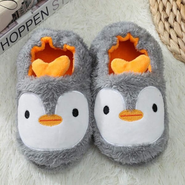 Baby Pige Drenge Bløde Plys Sutsko Dyr Varme Vinter Støvletter Indendørs Hjemmesko Letvægts Sokker Sko Skridsikker Sål til Småbørn