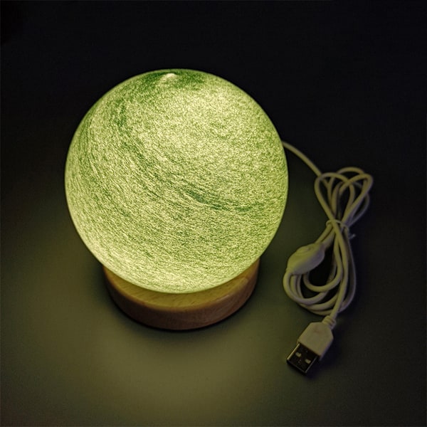 Planet lampe Solnedgang bordlampe Atmosfære Regnbue lampe Vandrende planet natlampe Sengelampe