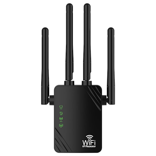 WLAN Repeater Router Rækkevidde Wifi Signal Forstærker Access Point Booster 1200Mbps