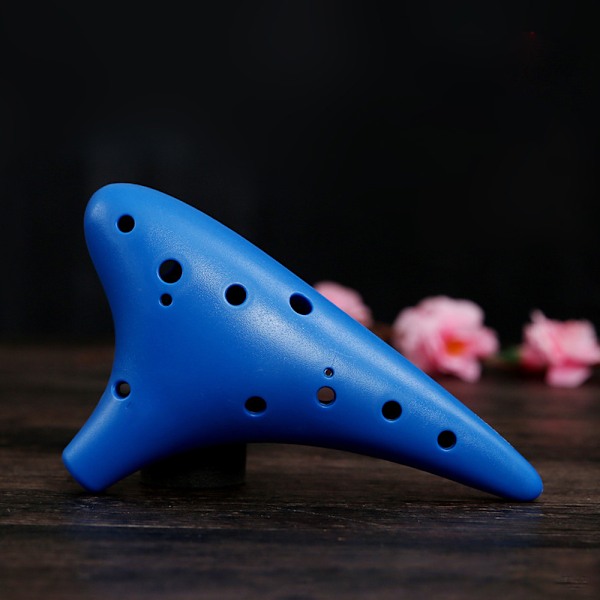 12 Hullers Plastik Alto C Ocarina, Gaveidé til Begyndermusikere, Let at Lære