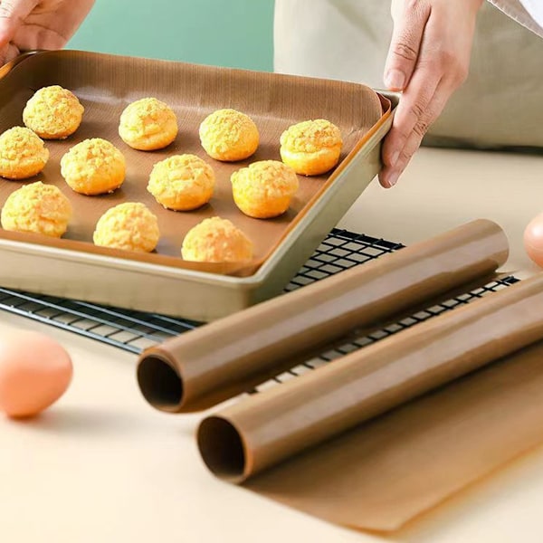 Brunt bakplåtspapper Non Stick Oljat papper Värmebeständigt Köksugnspapper För Hushållsdessertbutik 40x60 cm