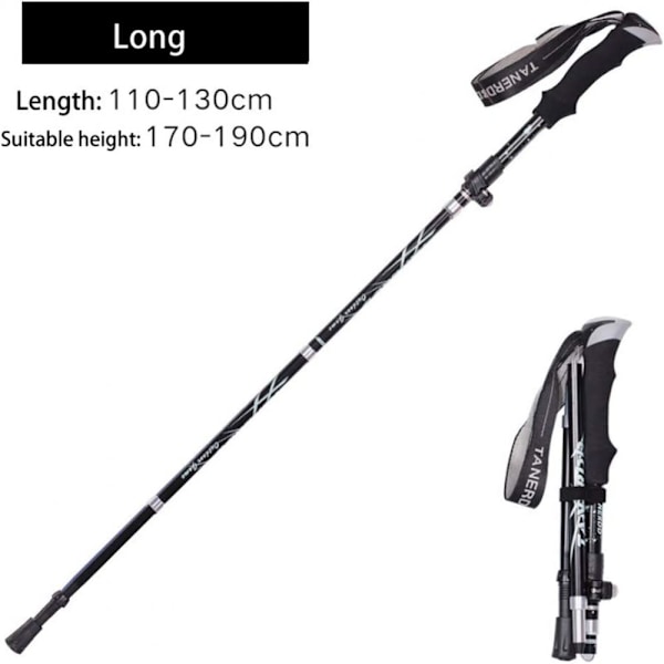 Vandrestave, foldbare trekkingstave, justerbare Nordic walking stave