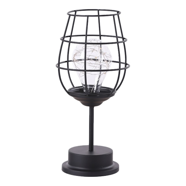 Dekorativ lampe med bur, lampe til soveværelse, køkken, bryllup