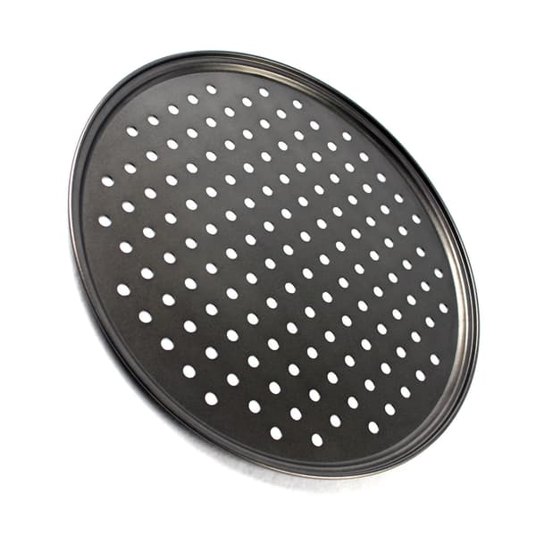 Perforert Pizzapanne Non-stick Baking Lett Avforming Fast Bunn Ventilert Pizzapanne 26CM