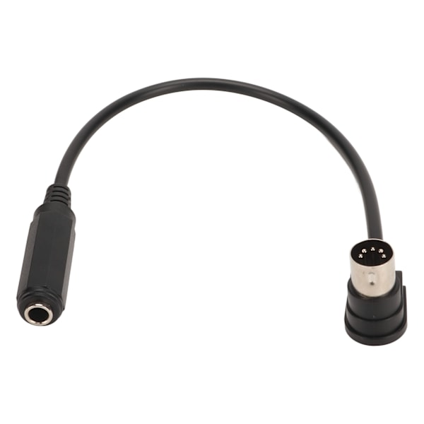 6,35 mm til MIDI 5-pin kabel Universal 6,35 mm hun 1/4 tomme til DIN 5-pin MIDI han 90 graders lydadapterkabel