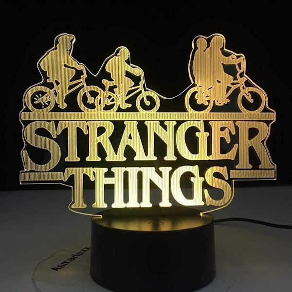 3D Stranger C Things Illusion Lampa Sänglampa 16 Färgförändringar Dekoration Nyår Alla hjärtans dag Present till