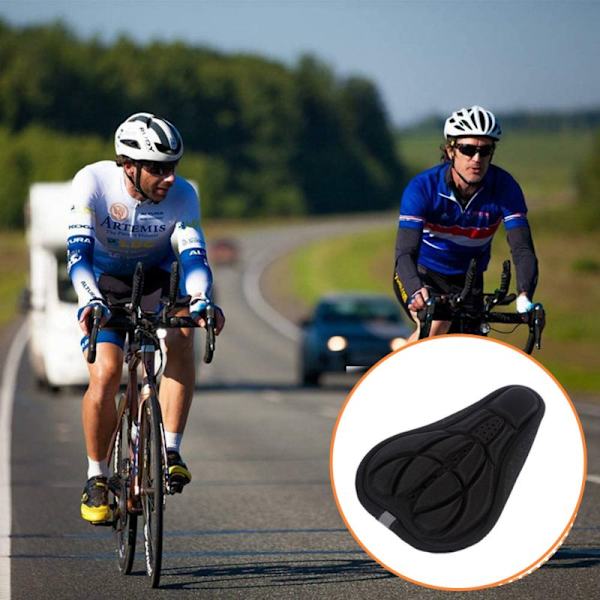 Beskyttelse til cykel / Cykelsaddelbetræk - Blødt og ergonomisk sort
