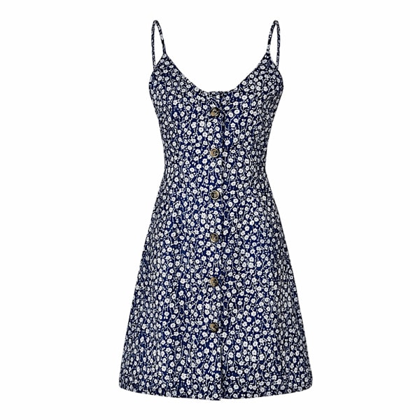 Kvinnors Sommarklänningar Casual Polka Dot Flowy Midi Klänningar