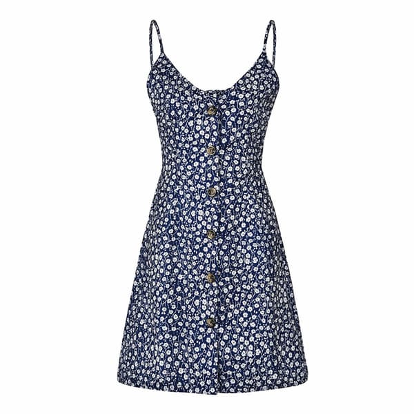 Sommerkjole til kvinder - Casual, Polka Dot, Løstsiddende Midi