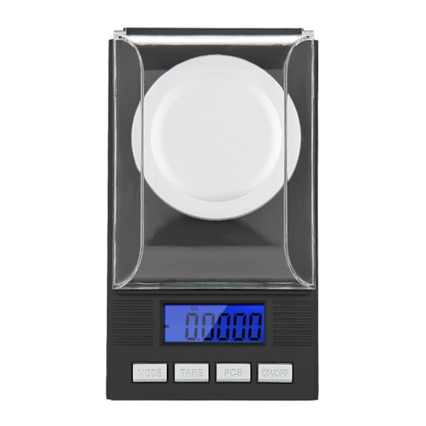 Mini bärbar högprecision 0,001 g fickjuvelvåg med LED-digitaldisplay 20 g