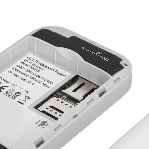 Mobil WiFi Hotspot 5G 4G LTE Upplåst Hotspot Enhet Bärbar Mini WiFi Router med SIM-kortplats för Resor