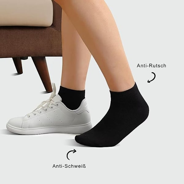 Sokker for Menn Kvinner 10 Par Korte Halve/Kvart Sokker Unisex