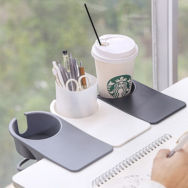 Kreativ vattenkopphållare drickskopp för hem, kontor, bord, skrivbord, med stort klämma, för vatten, drycker, läsk och kaffe