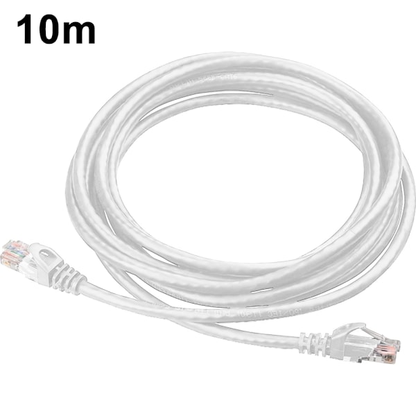 Cat6 Ethernet Kabel Gigabit Fladt Netværks LAN Kabel med Kabelclips Snagless Rj45 Konnektorer til Computer/Modem/Router/X-Box Hurtigere End Cat5e/Cat5