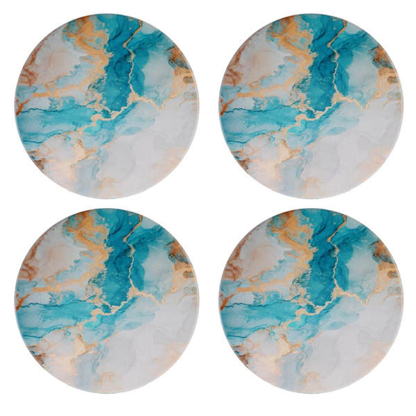 Absorberende keramiske sten coasters, Guldsmed, Sten coasters