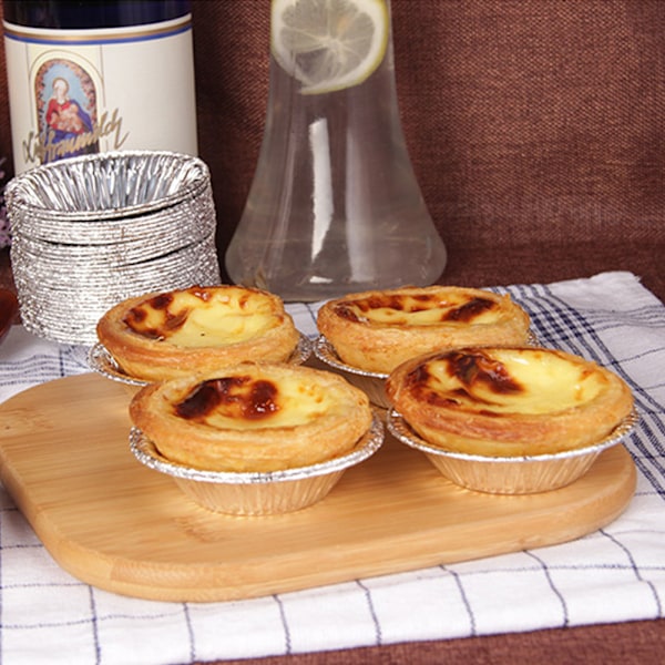 100 st Non-stick Äggtarteform Muffins Kakor Plåt Form Fodral Kopp Kök Bakverktyg