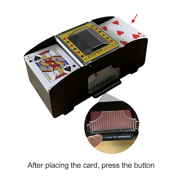 Automatisk pokershuffler Elektrisk pokershufflingmaskin Brädspel Spelkort Shuffler