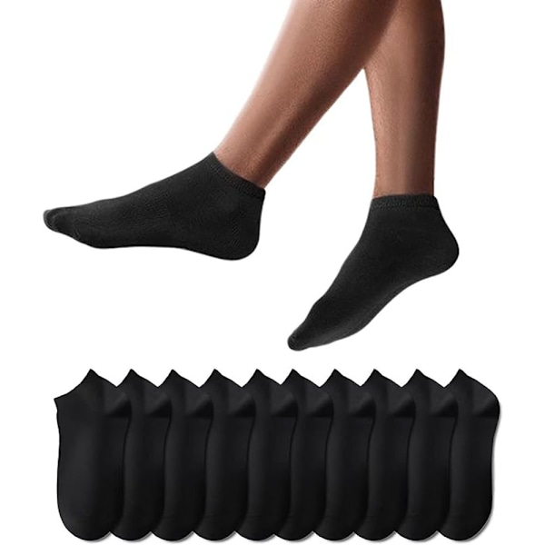 Sokker for Menn Kvinner 10 Par Korte Halve/Kvart Sokker Unisex